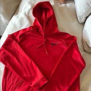 Nike Men's Vibrant Red Hoodie